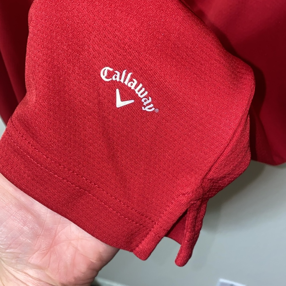 🎱Brand new Callaway Men's Chili Pepper Red Polo Shirt quick Dry! - Picture 9 of 12